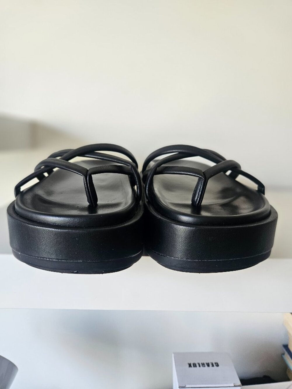 Madden Girl Fowler Black Platform Slide Sandals, Size 8 - Picture 9 of 11
